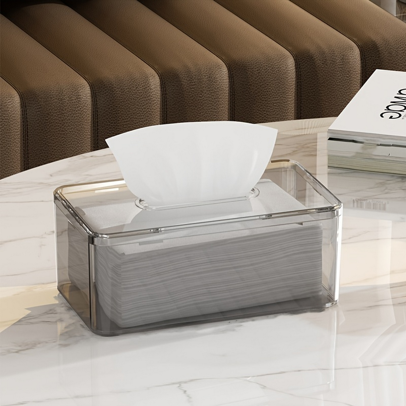 Square Clear Tissue Box Holder - đánh giá và giá Agar Tissue Culture